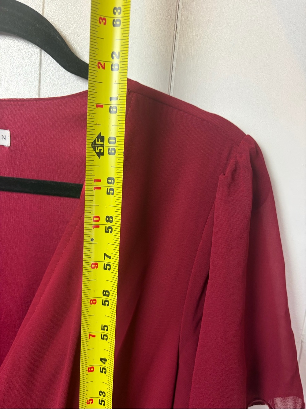 Baltic Born Kristina Chiffon Burgundy Red Maxi Women's Dress XL Wedding Guest - Picture 8 of 11